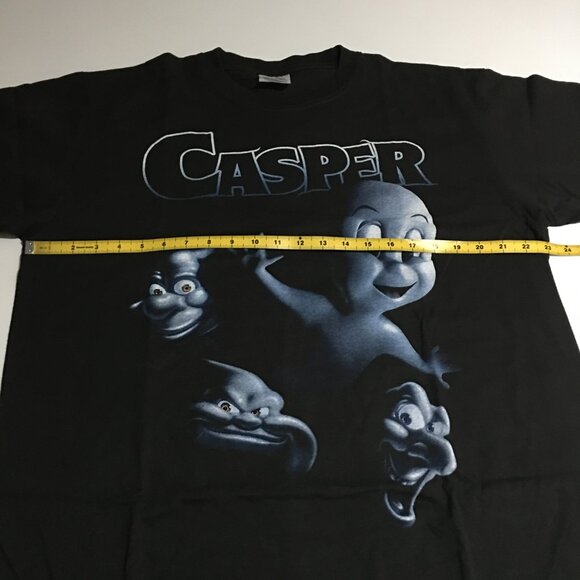 Casper The Friendly Ghost Movie Promo All Over Print AOP T-Shirt XL Black - Picture 4 of 5